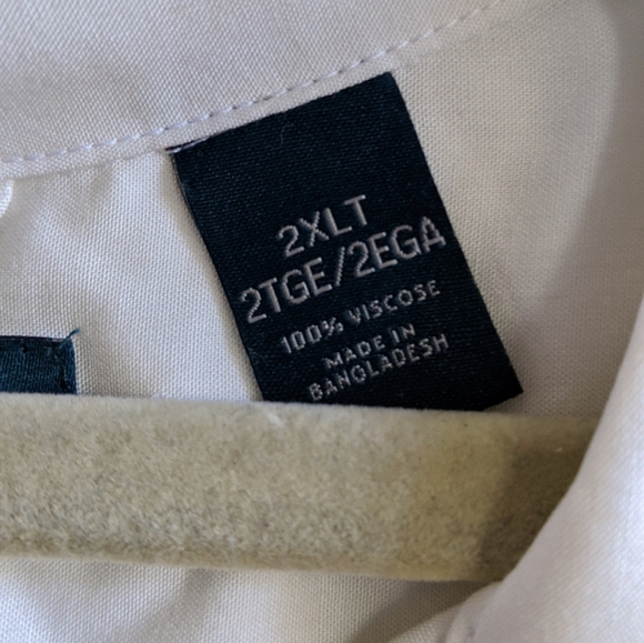 Perry Ellis Men's Casual Dress Shirt 2XLT - Picture 6 of 7